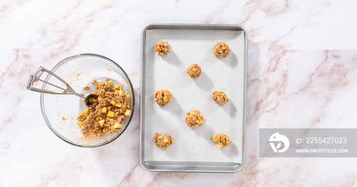 Apple oatmeal cookies