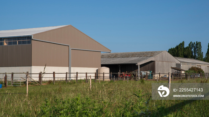 Industrial building of a farm in France