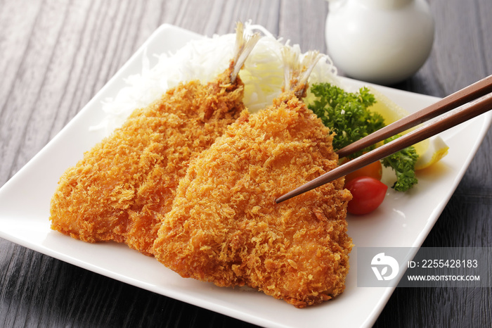 アジフライ　Japanese deep fried breaded horse mackerel