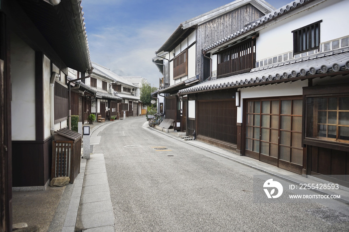 Traditional Street Scene in Kurashiki, Japan Kurashiki is a canal town in Okayama Prefecture, Japan.