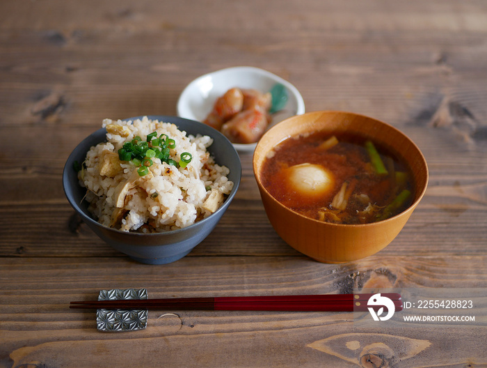 一汁一菜 炊き込みご飯