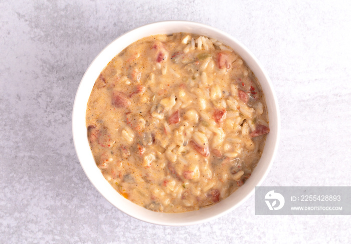 Bowl of Crawfish Etouffee with Rice