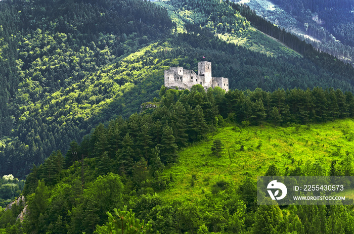 Strecno Castle near Zilina in the Slovakia