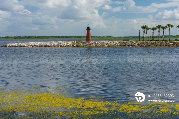 View from Kissimmee Lakefront Park, Orlando, Florida.