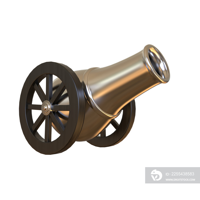 Cartoon Ramadan Cannon 3D Rendering