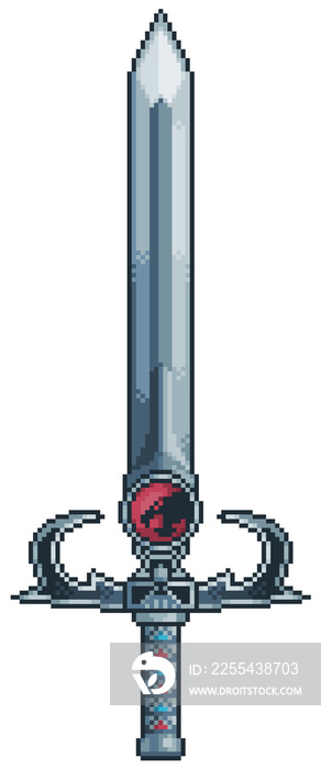 Pixel art sword 8bit game item