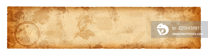 Long wide panoramic background texture, sheet of grunge paper.