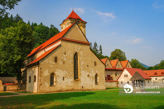 Scenic view of medieval Red Monastery (Cerveny Klastor), Slovakia