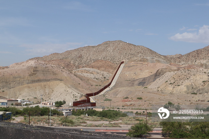 View at the Privately Funded Border Wall in El Paso.