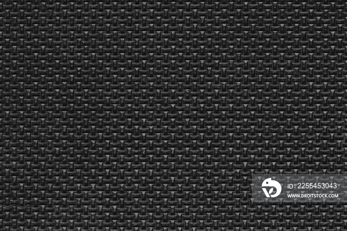 Black rubber texture background with seamless pattern.