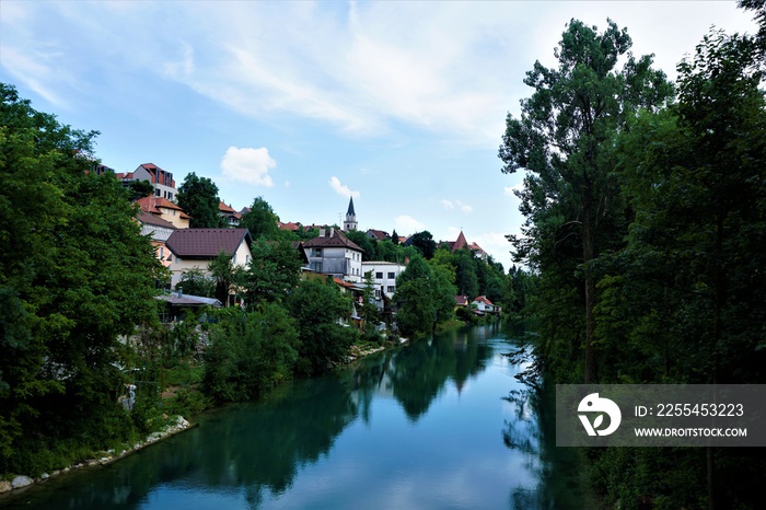 Die Savea und die Stadt Kranj