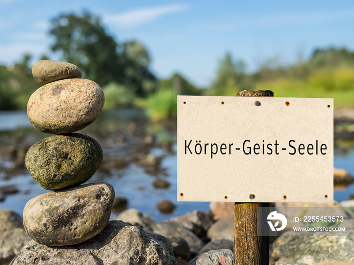 Schild Körper-Geist-Seele