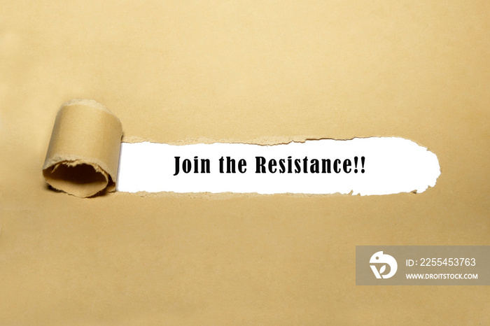 Join the Resistance concept