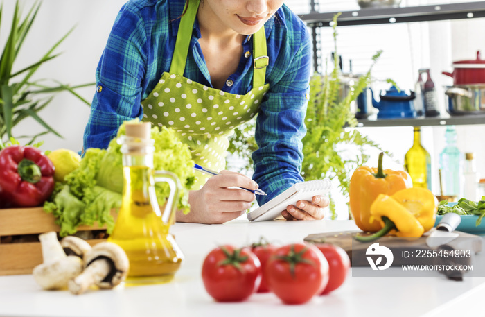 Woman cooking in the kitchen