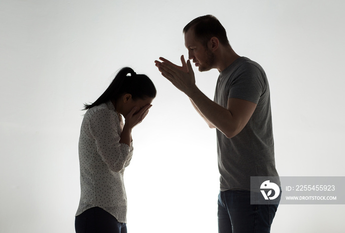 angry couple having argument