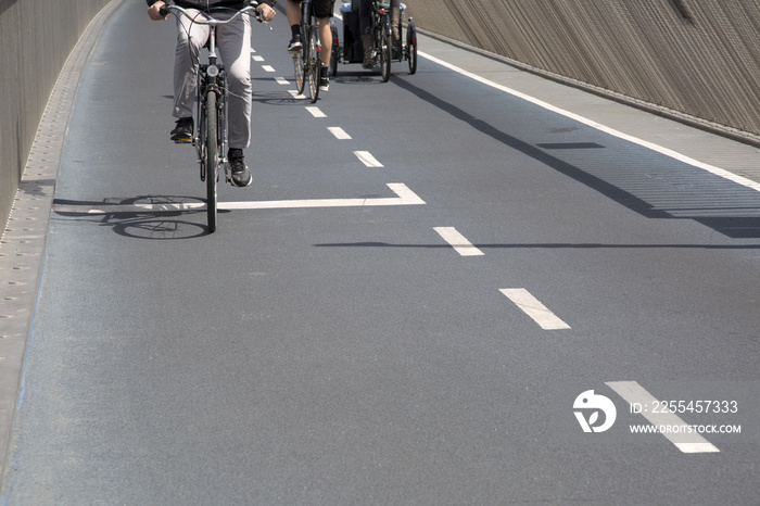 Cyclists on Bike Lane; Copenhagen