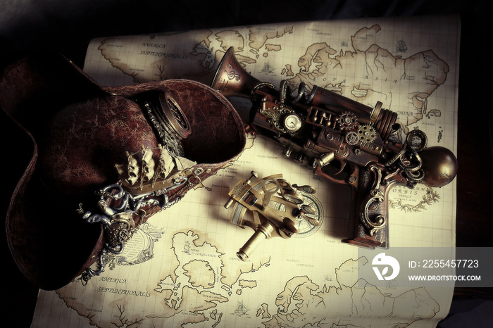 Steampunk pistola pirata