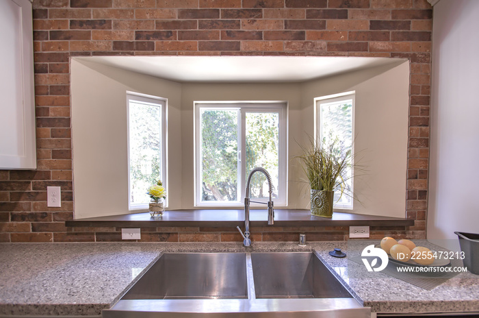 Model home kitchen in southern California ready for a real estate shoot