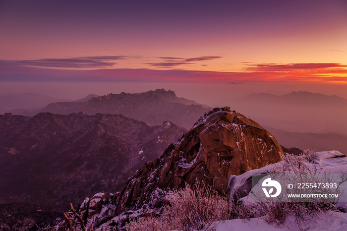 Early morning at Bukhansan National Park, South Korea