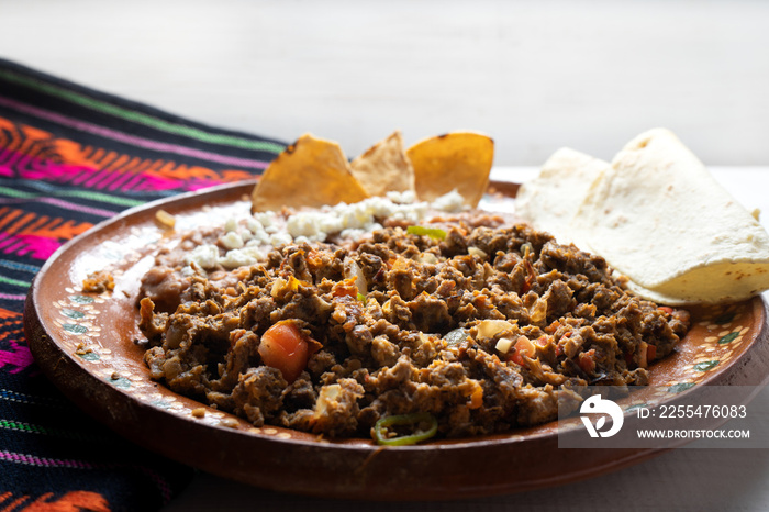 Mexican machaca with egg