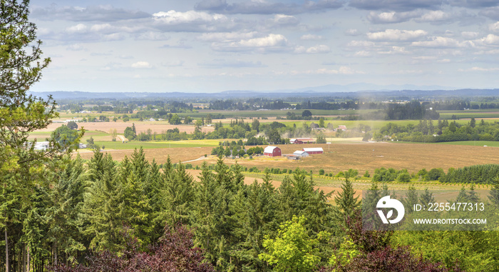 Oregon countryside Willamette valley farming.