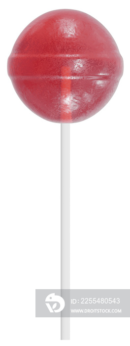 Lollipop. Render 3d. Isolated on transparent background, png.