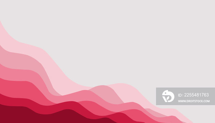 Abstract background illustration of red waves