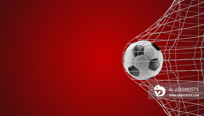 soccer ball soccer goal 3d-illustration