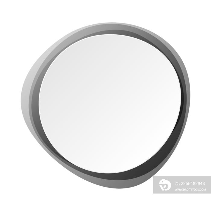 Round circles   dark grey gradient black and white with white empty space for text for banner, background, template