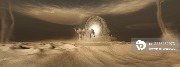 Portal on the desert