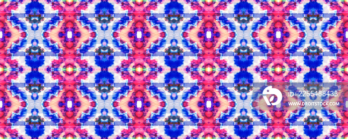 Ikat Seamless Pattern.