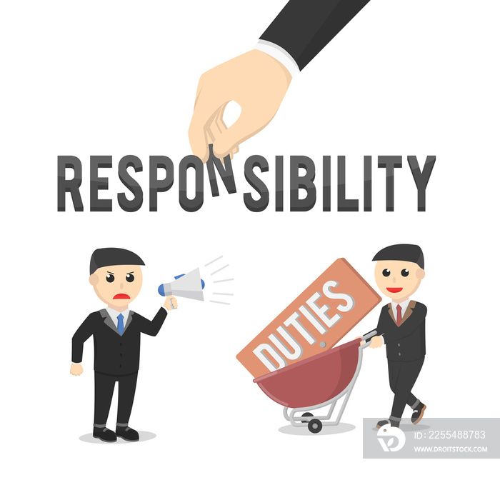 business letter responsibility design character