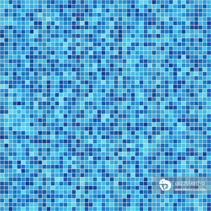 Blue tiny square tiles bathroom background