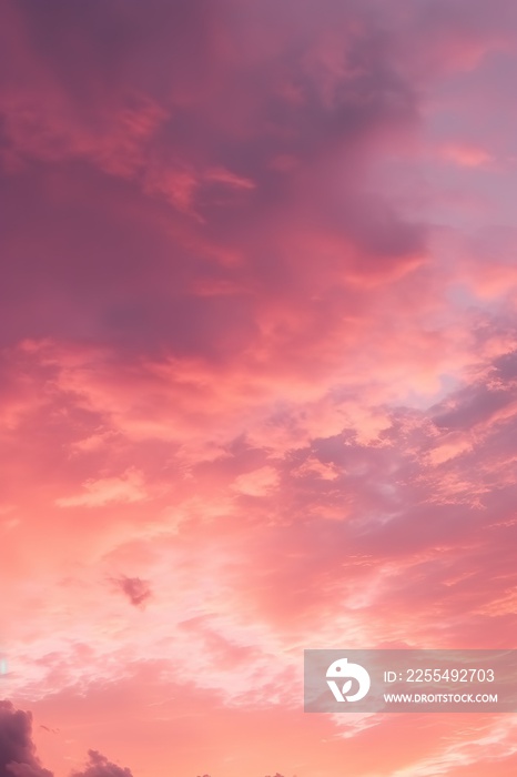 a pinkish sunset with clouds on high octane backgrounds