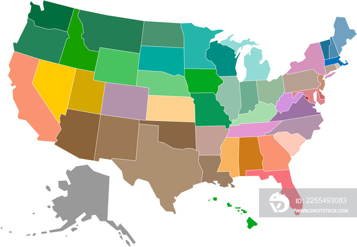 United States of America political map