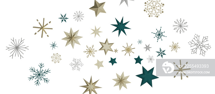 The winter background, falling snowflakes