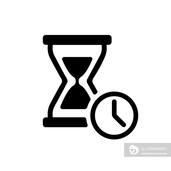 Hourglass (sandglass) icon illustration	  / png ( background transparent )