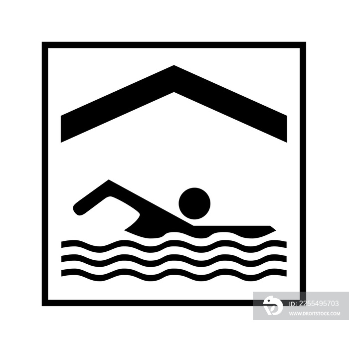 Swimming pool symbol icon