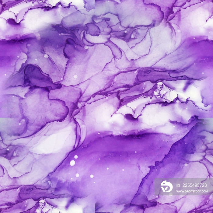 Alcohol Ink Seamless Pattern.  Vivid Wall Paint