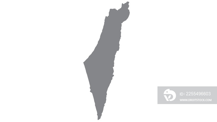 Israel  map with gray tone on  white background,illustration,textured , Symbols of Israel