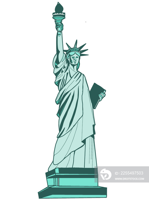 The Statue of Liberty illustration