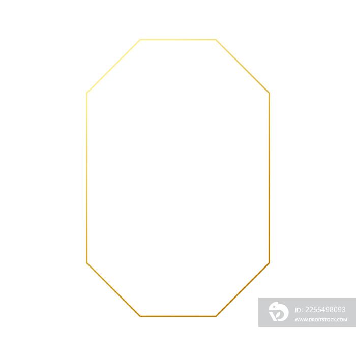 Golden out line geometric in luxury style for frame copy space