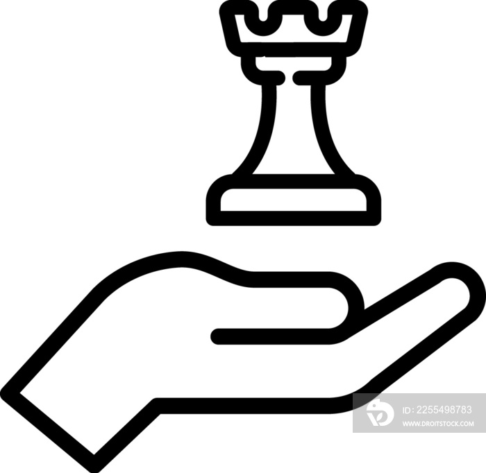 Chess line icon