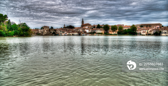 Le canal du Midi à Castelnaudary, France