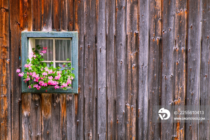 Window at a farmhouse