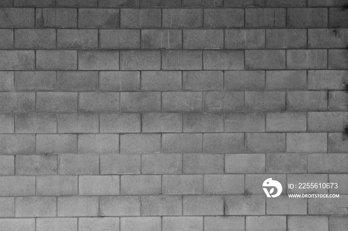 灰色混凝土砌块墙