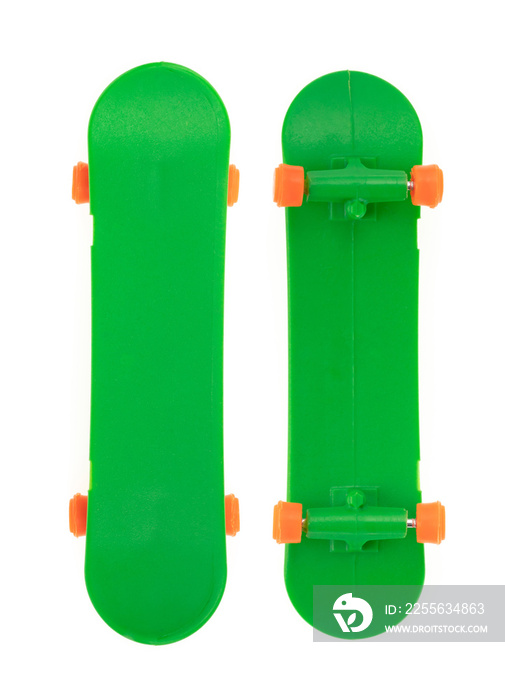 Set of Finger skateboards isolated on white background