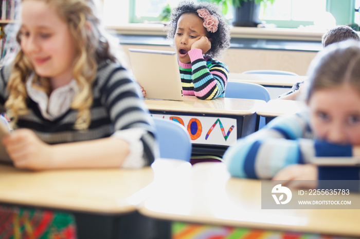 Students in elementary classroom