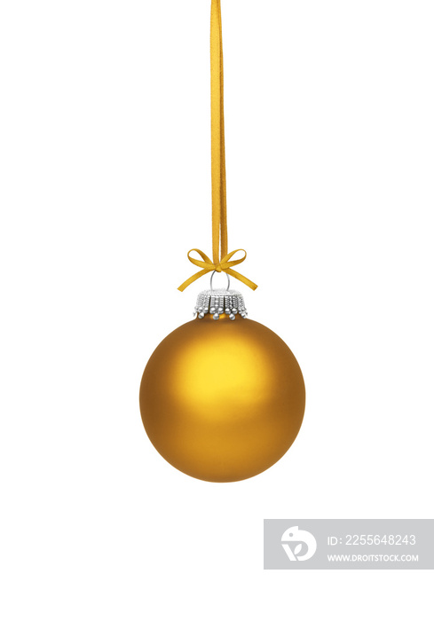 Goldene Weihnachtskugel