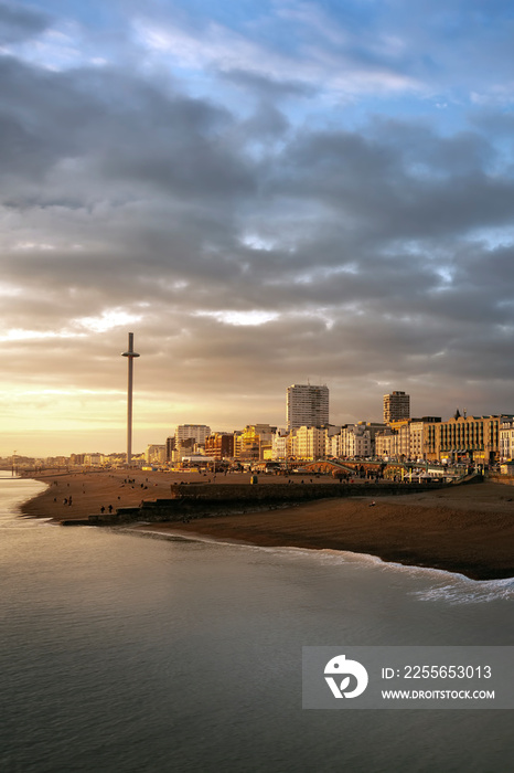 pastel sunset in Brighton,UK